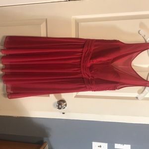 Apple red bridesmaid dress NWT
